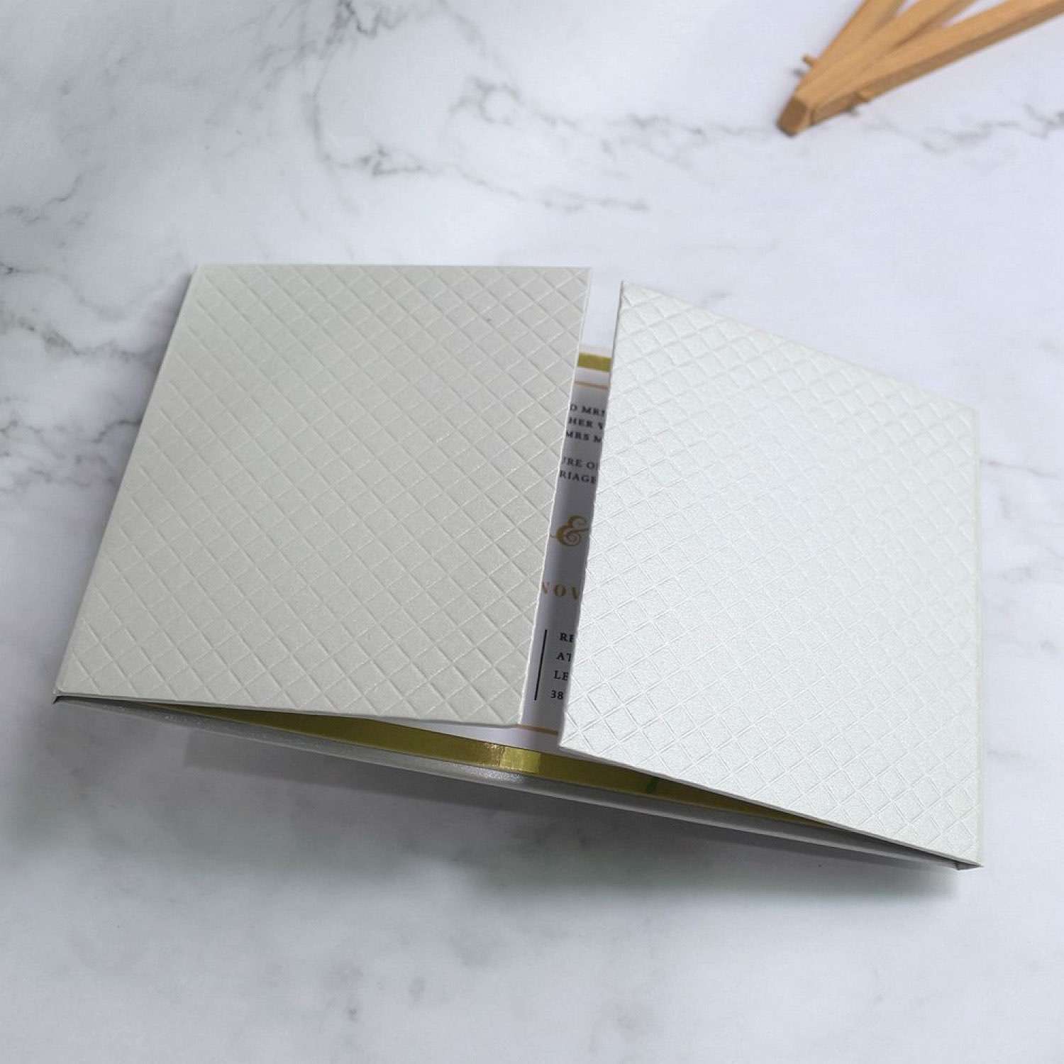 Invitation Card With Gray Hard Cover Simple Style Invitation Card Customized